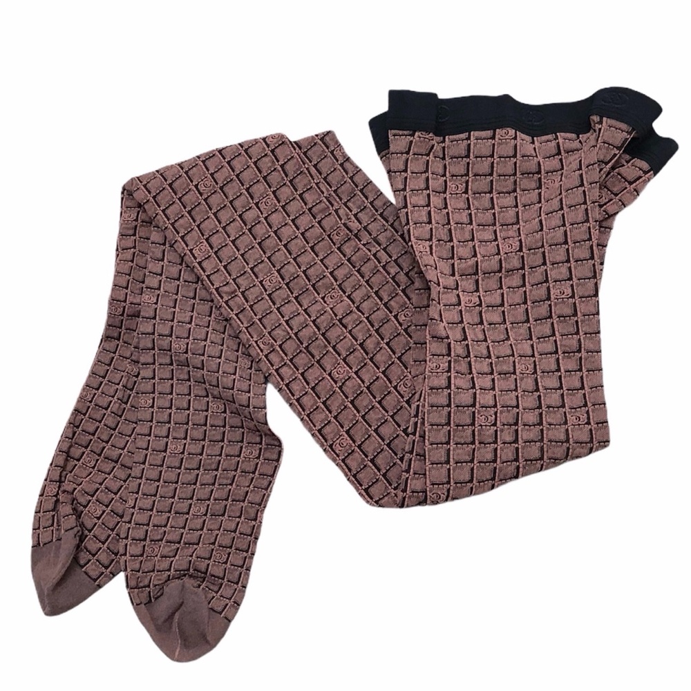 CHANEL COLLANT FANTAISIE JACQUARD FANCY TIGHTS